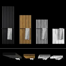 Decorative radiator set soho bathroom v3 by palombo